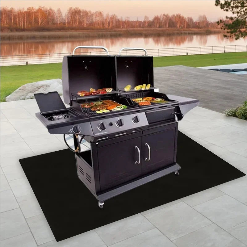  Fireproof Grill Mat for BBQ Deck Protection
