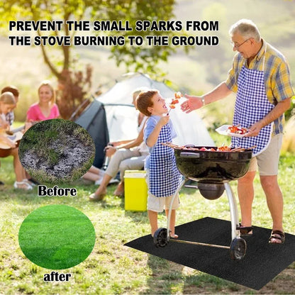  Fireproof Grill Mat for BBQ Deck Protection